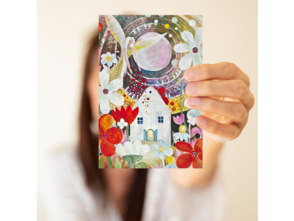 Andel zehna zahradkarum pohlednice tvorime srdcem irena kovarova feng shui