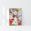anděl žehná zahrádkářům platno na vnitrnim ramu 30x40 cm feng shui obrazy druzstvo tvorime srdcem feng shui darky obrazy (21)
