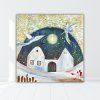 Dům kde bydlí láska zima 60x60 feng shui obrazy druzstvo tvorime srdcem feng shui darky obrazy (103)