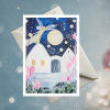 Zima tvorime srdcem irena kovarova feng shui obraz obrazek 21x21cm (5)