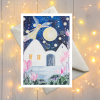 Zima tvorime srdcem irena kovarova feng shui obraz obrazek 21x21cm
