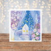 eshop grafika malé obrázky VÁNOČNÍ KOLEKCE zimni sneni o letnich kvetech tvorime srdcem irena kovarova feng shui obraz obrazek 21x21cm (2)