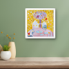 Veselé Vánoce tvorime srdcem irena kovarova feng shui obraz obrazek 21x21cm (5)