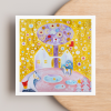 Veselé Vánoce tvorime srdcem irena kovarova feng shui obraz obrazek 21x21cm (7)