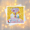 Veselé Vánoce tvorime srdcem irena kovarova feng shui obraz obrazek 21x21cm (3)