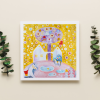 Veselé Vánoce tvorime srdcem irena kovarova feng shui obraz obrazek 21x21cm (8)