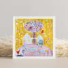 Veselé Vánoce tvorime srdcem irena kovarova feng shui obraz obrazek 21x21cm (13)