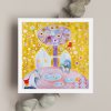 Veselé Vánoce tvorime srdcem irena kovarova feng shui obraz obrazek 21x21cm (14)