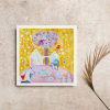 Veselé Vánoce tvorime srdcem irena kovarova feng shui obraz obrazek 21x21cm