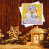Veselé Vánoce tvorime srdcem irena kovarova feng shui obraz obrazek 21x21cm (4)